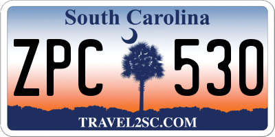 SC license plate ZPC530