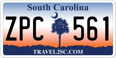 SC license plate ZPC561