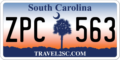 SC license plate ZPC563