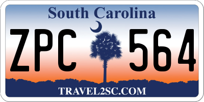 SC license plate ZPC564