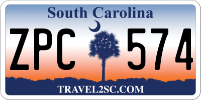 SC license plate ZPC574