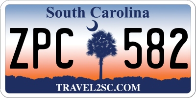 SC license plate ZPC582