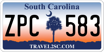 SC license plate ZPC583