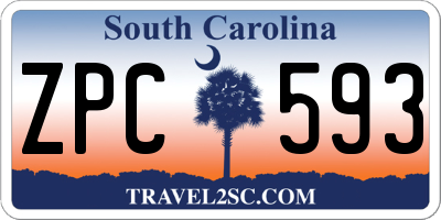 SC license plate ZPC593