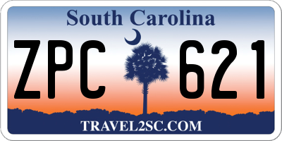 SC license plate ZPC621