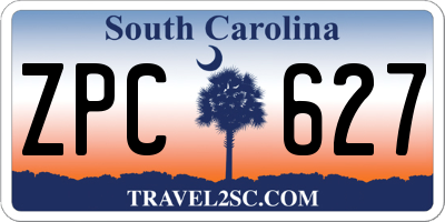 SC license plate ZPC627