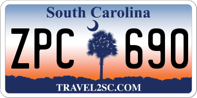 SC license plate ZPC690