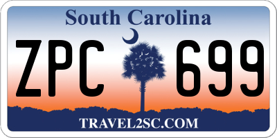 SC license plate ZPC699