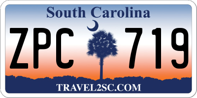 SC license plate ZPC719