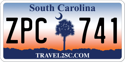 SC license plate ZPC741