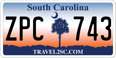 SC license plate ZPC743