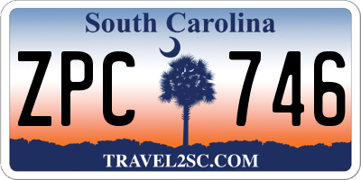 SC license plate ZPC746