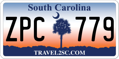 SC license plate ZPC779