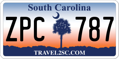 SC license plate ZPC787