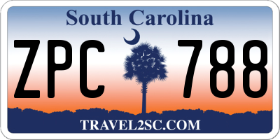 SC license plate ZPC788