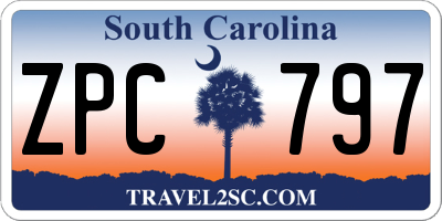 SC license plate ZPC797