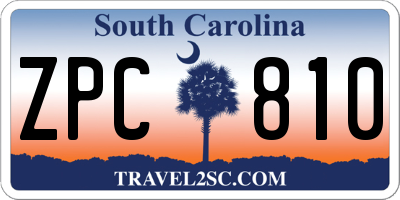SC license plate ZPC810