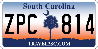 SC license plate ZPC814