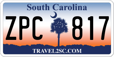 SC license plate ZPC817