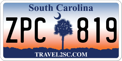 SC license plate ZPC819