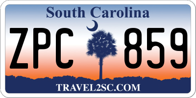 SC license plate ZPC859
