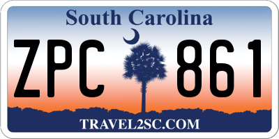 SC license plate ZPC861