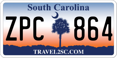 SC license plate ZPC864
