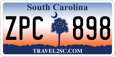 SC license plate ZPC898