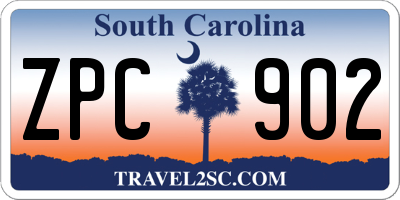 SC license plate ZPC902