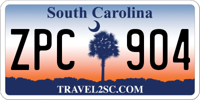 SC license plate ZPC904