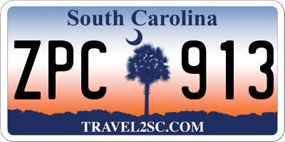 SC license plate ZPC913