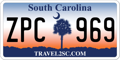 SC license plate ZPC969