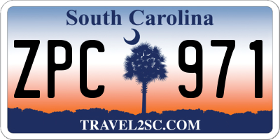 SC license plate ZPC971