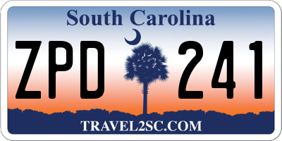 SC license plate ZPD241