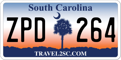 SC license plate ZPD264