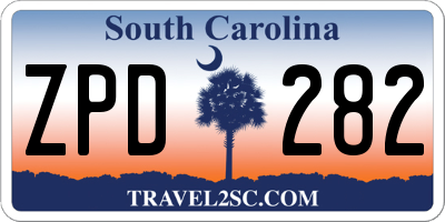SC license plate ZPD282