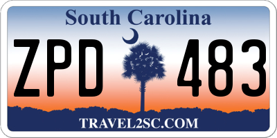 SC license plate ZPD483