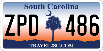 SC license plate ZPD486