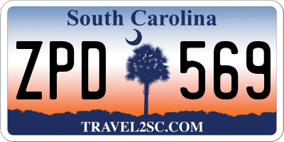 SC license plate ZPD569