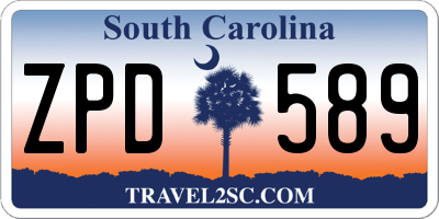 SC license plate ZPD589