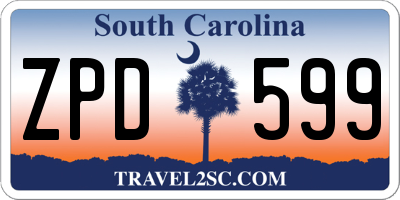 SC license plate ZPD599