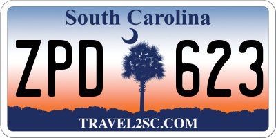 SC license plate ZPD623