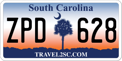 SC license plate ZPD628
