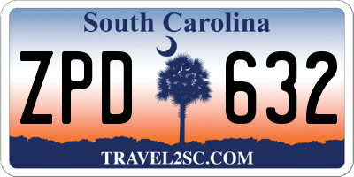 SC license plate ZPD632