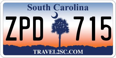 SC license plate ZPD715