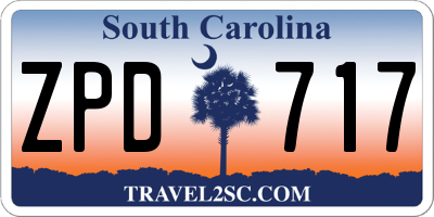 SC license plate ZPD717