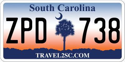 SC license plate ZPD738