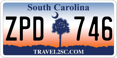 SC license plate ZPD746