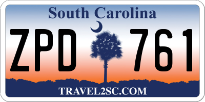 SC license plate ZPD761