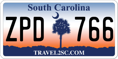 SC license plate ZPD766